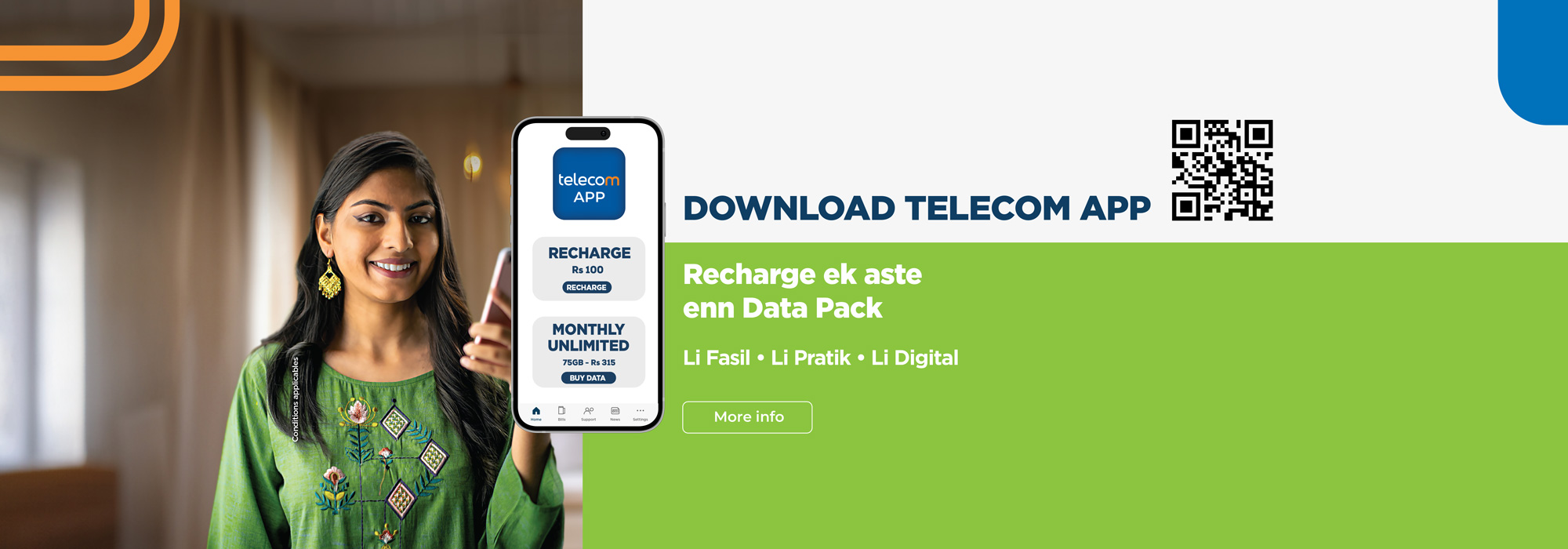 myt.mu - telecom app - recharge and buy Data Pack